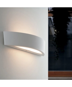 APPLIQUE "TUCSON" PER ESTERNI IN ALLUMINIO BIANCO, 40W